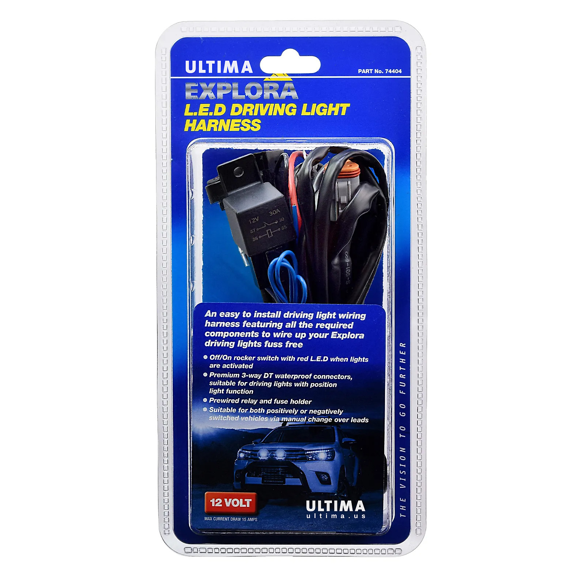 BWI Ultima, Driving Light Wiring Harness Kit, Deluxe, Included (qty.) 1 Model# UT-74404-2